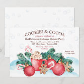 Invitation à une fête d'échange de biscuits et de (Devant / Derrière)
