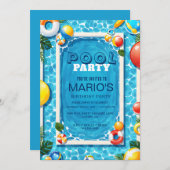 Invitation à une fête d'éclaboussures - Invitation (Devant / Derrière)