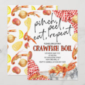 Invitation à une Fête d'Écrevisses (Devant / Derrière)