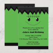 Invitation à une fête d'enfants mignonne Halloween (Devant / Derrière)