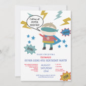 Invitation à une fête d'enfants sur le thème des s (Devant)
