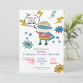 Invitation à une fête d'enfants sur le thème des s (Debout devant)