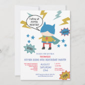 Invitation à une fête d'enfants sur le thème des s (Devant)