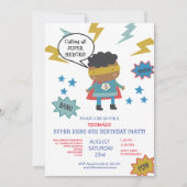 Invitation à une fête d'enfants sur le thème des s (Devant)