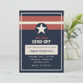 Invitation à une fête d'envoi militaire (Debout devant)