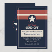 Invitation à une fête d'envoi militaire (Devant / Derrière)