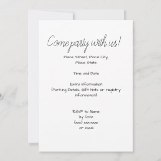Invitation à une fête d'équitation sur cheval