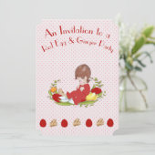 Invitation à une fête des oeufs rouges et du ginge (Debout devant)