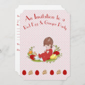 Invitation à une fête des oeufs rouges et du ginge (Devant / Derrière)