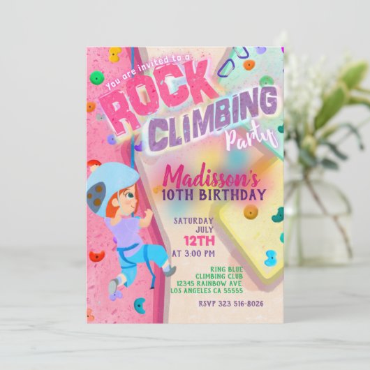 Invitation à une fête d'escalade (Debout devant)