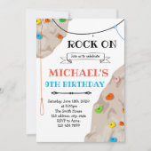 Invitation à une fête d'escalade de rochers (Devant)