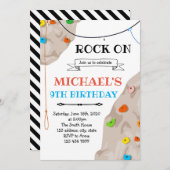 Invitation à une fête d'escalade de rochers (Devant / Derrière)