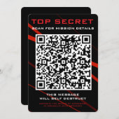 Invitation à une Fête d'Espions (Devant / Derrière)