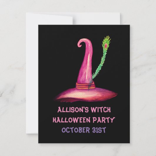 Invitation à une fête d'Halloween (Devant)