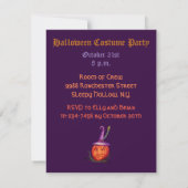 Invitation à une fête d'Halloween (Dos)