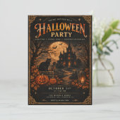 Invitation à une fête d'Halloween (Debout devant)
