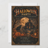 Invitation à une fête d'Halloween (Dos)