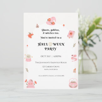 Invitation à une fête d'Halloween