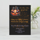 Invitation à une fête d'Halloween (Debout devant)