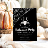 Invitation à une fête d'Halloween avec une araigné