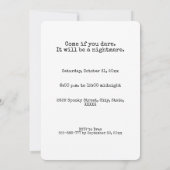 Invitation à une fête d'Halloween avec une maison (Dos)