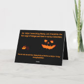 Invitation à une fête d'Halloween. Carte (Dos)