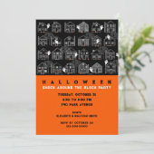 Invitation à une fête d'Halloween dans le quartier (Debout devant)
