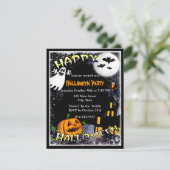 Invitation à une fête d'Halloween dans une maison (Debout devant)