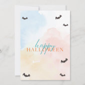 Invitation à une fête d'Halloween de sorcière de l (Dos)