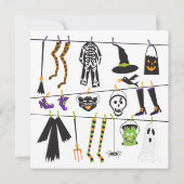 Invitation à une fête d'Halloween déguisée (Dos)