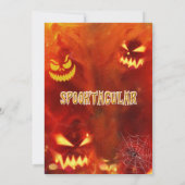 Invitation à une fête d'Halloween design Spooktacu (Dos)
