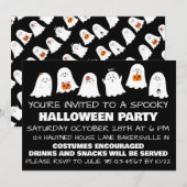 Invitation à une fête d'Halloween effrayante  (Devant / Derrière)