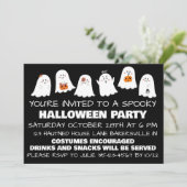 Invitation à une fête d'Halloween effrayante  (Debout devant)