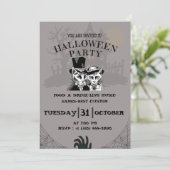 Invitation à une fête d'Halloween effrayante (Debout devant)
