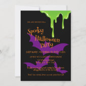 Invitation à une fête d'Halloween effrayante (Devant)