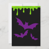 Invitation à une fête d'Halloween effrayante (Dos)