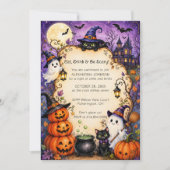 Invitation à une fête d'Halloween fantaisiste (Devant)