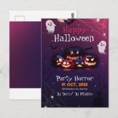 Invitation à une fête d'Halloween, Fête d'Hallowee (Devant / Derrière)