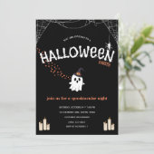 Invitation à une fête d'Halloween | Gentil Fantôme (Debout devant)