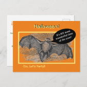 Invitation à une fête d'Halloween/Grillade/Faucheu (Devant / Derrière)