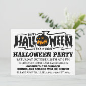 Invitation à une fête d'Halloween heureuse  (Debout devant)