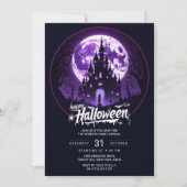 Invitation à une fête d'Halloween joyeuse | Maison (Devant)