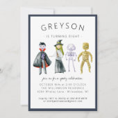 Invitation à une fête d'Halloween pour enfants (Devant)