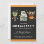 Invitation à une fête d'Halloween pour enfants (Devant)