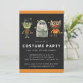 Invitation à une fête d'Halloween pour enfants (Debout devant)