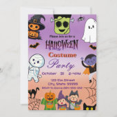  Invitation à une fête d'Halloween pour enfants  (Devant)