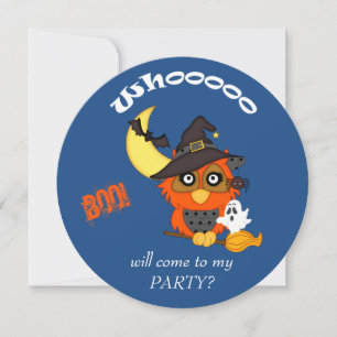 Invitation à une fête d'Halloween pour enfants ave