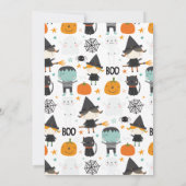 Invitation à une fête d'Halloween pour enfants en  (Dos)