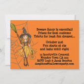 Invitation à une fête d'Halloween pour filles 'des (Dos)