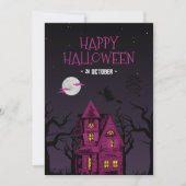Invitation à une fête d'Halloween, soirée effrayan (Devant)